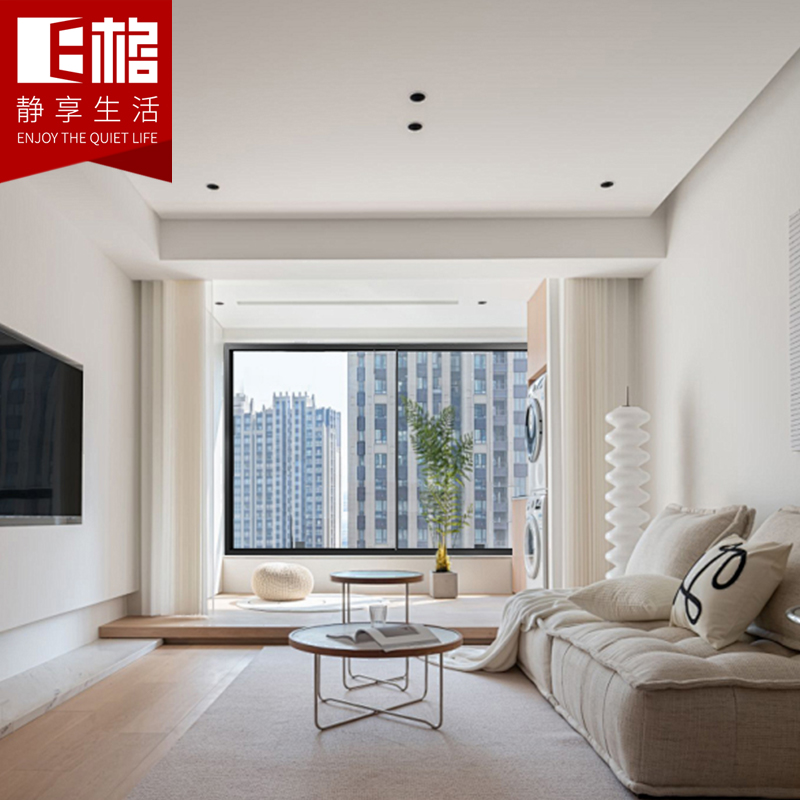 E格靜然120S推拉窗斷橋鋁合金隔斷封陽臺(tái)隔音隔熱門窗 